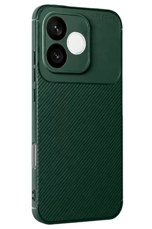Newface Huawei Honor  Lite Auto Focus Karbon Kapak - Koyu Yeşil