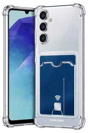 Newface Samsung Galaxy A27 Kılıf Kart Şeffaf Silikon - Şeffaf