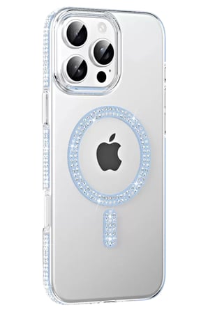 Joko Apple Uyumlu İphone  Pro Max Move Taşlı Magsafe Kapak - Mavi