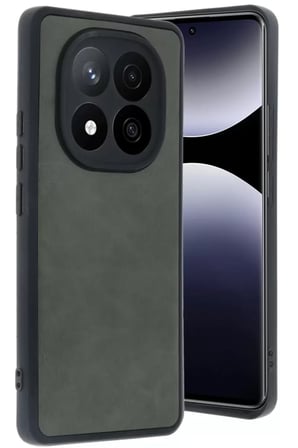 Newface Xiaomi Redmi Note 14 Pro 4g Kılıf Aras Deri Kapak - Koyu Yeşil