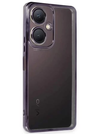 Newface Vivo Y27 Kılıf Razer Lensli Silikon - Mor