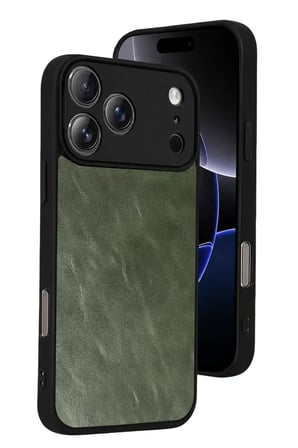 Newface Apple İphone 17 Pro Aras Deri Kapak - Yeşil