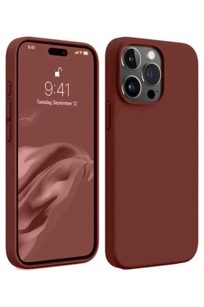 Newface Apple Uyumlu İphone  Pro Max Kılıf First Silikon - Bordo