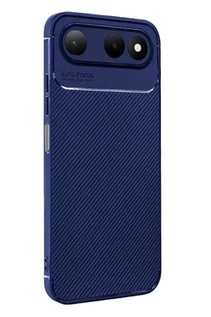 Newface Tecno Spark 50 5g Auto Focus Karbon Kapak - Lacivert