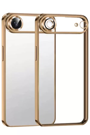 Newface Apple İphone 17 Air Razer Lensli Silikon - Çöl Titanyum