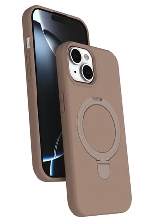 Newface Apple İphone 14 Regal Magsafe Standlı Kapak - Çöl Titanyum