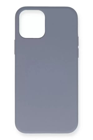 Newface Apple Uyumlu İphone  Pro Max Kılıf Nano İçi Kadife Silikon - Gri