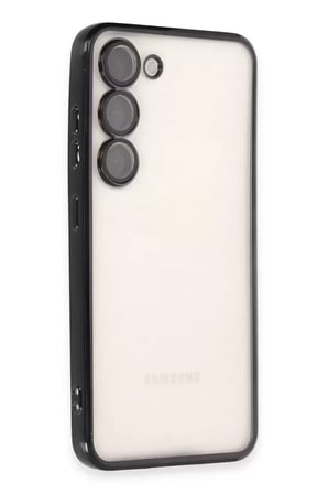 Newface Samsung Uyumlu Galaxy S Kılıf Razer Lensli Silikon - Siyah