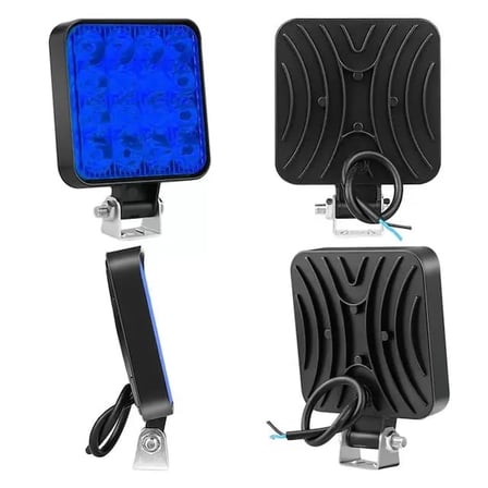 Powermaster Pm-25309 Suv - Off Road - Motosiklet Farı Sis Lambası Mavi Led 12 Volt 48 Watt