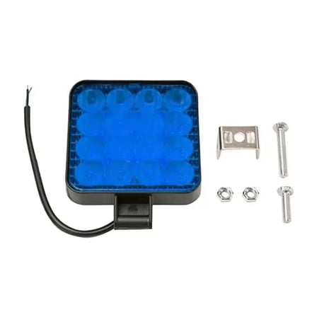 Powermaster Pm-25309 Suv - Off Road - Motosiklet Farı Sis Lambası Mavi Led 12 Volt 48 Watt