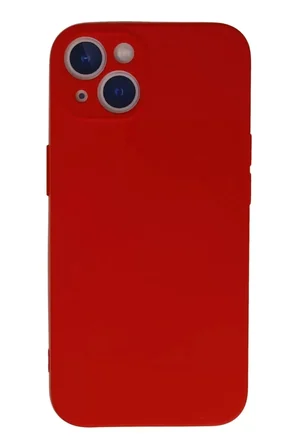 Newface Apple İphone 13 Mini Kılıf Nano İçi Kadife Silikon - Kırmızı