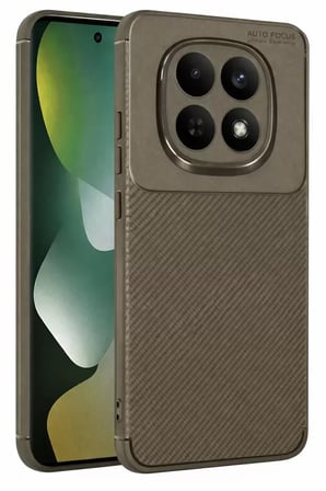 Newface Xiaomi Redmi Note  Pro Plus g Auto Focus Karbon Kapak - Kahverengi