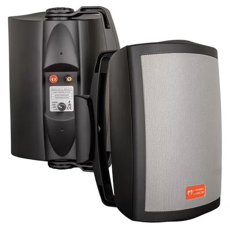 Magicvoice Mv-25 16 Cm 80w 2 Yollu Siyah Sütun Hat Trafolu Hoparlör 2'li Takım