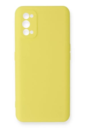 Newface Realme 7 Pro Kılıf Nano İçi Kadife Silikon - Sarı
