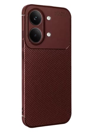 Newface Xiaomi Poco X Pro Max Auto Focus Karbon Kapak - Bordo