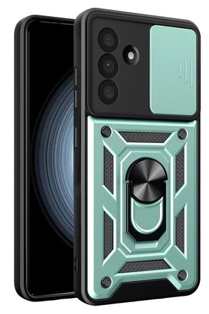 Newface Samsung Galaxy A g Pars Lens Yüzüklü Silikon - Yeşil