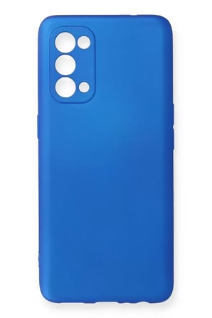 Newface Oppo Reno 5 Kılıf First Silikon - Mavi