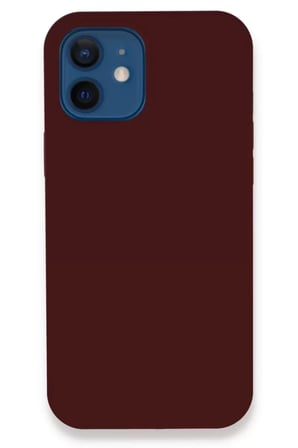Newface Apple İphone 12 Kılıf Lansman Legant Silikon - Bordo
