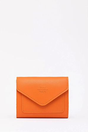 Suni Deri Bozuk Ve Kağıt Para Bölmeli Çıtçıtlı Kartlıklı Orta Boy Zarf Model Cepli Cüzdan