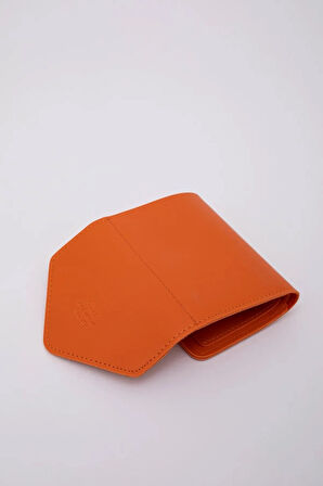 Suni Deri Bozuk Ve Kağıt Para Bölmeli Çıtçıtlı Kartlıklı Orta Boy Zarf Model Cepli Cüzdan