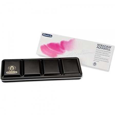 Schmincke Horadam Aquarell Sulu Boya 24'lü Metal Set (Yarım Tablet)