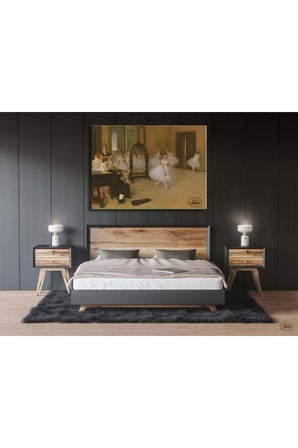 Tekli, Yatay, Kanvas, Dekoratif, Duvar, Tablosu, Edgar Degas, Bale, Dans Sınıfı,