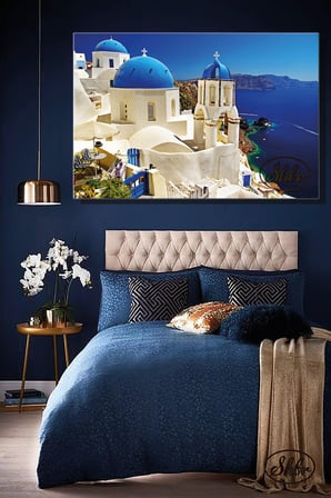 Tekli, Yatay, Kanvas, Dekoratif, Duvar, Tablosu , Yunan Adaları, Santorini, Yunanistan,