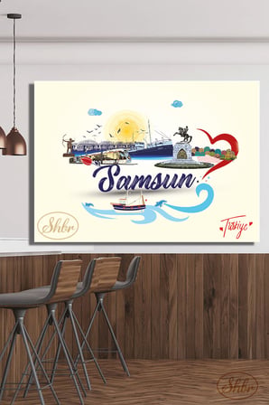 Tekli, Yatay, Kanvas, Dekoratif, Duvar, Tablosu , Samsun, Tasarım, Çizim,