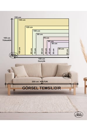 Tekli Yatay Kanvas Tablo Büyük Beyaz Çiçekler 3D İllüstrasyon Dekoratif Kanvas Duvar Tablosu