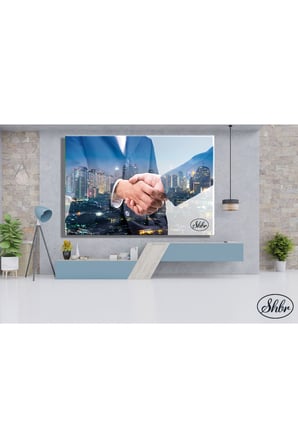Tekli Yatay Kanvas Tablo, Emlakçı, Real Estate, İnşaat Firmaları, Dekoratif Kanvas Duvar Tablosu