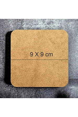 Kardan Adam Mutlu Yıllar - Yılbaşı - Yeni Yıl - Merry Christmas Ahşap Bardak Altlığı Seti 6 Adet