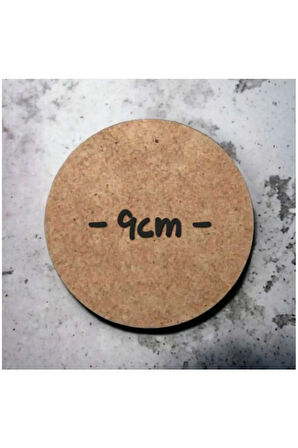 Mutlu Yıllar - Yılbaşı - Yeni Yıl - Merry Christmas Temalı Ahşap Bardak Altlığı Seti 6 Adet