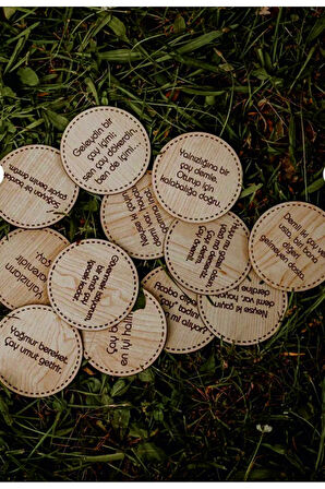 Bardak altlığı 12'li Çay Sözleri