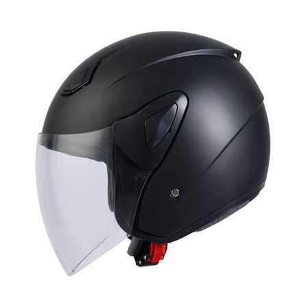 SWAY SW 733 Y Mat Siyah Yarım Kask