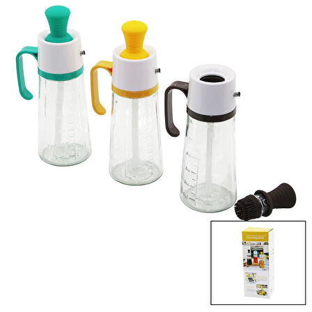CAMYAĞDANLIK SİLİKON FIRÇALI TIPAPLS.KAPAK - KULPÖLÇEKLİ - 630ML (4593)