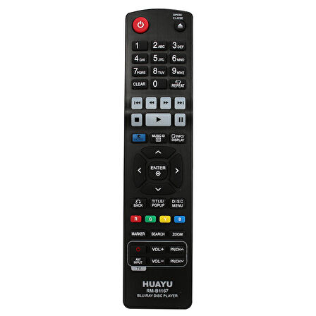 KL RM-B1167 LG BLU-RAY DVD KUMANDASI (4593)