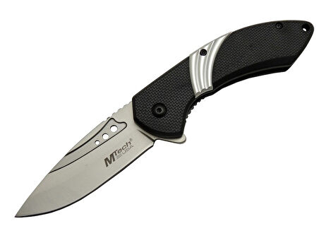 4214 Beyaz Kamp Çakı 20cm- Yarı Otomatik, Oluklu