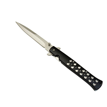 Wenom Çakı Metal Siyah 22,5 cm Yarı Otomatik