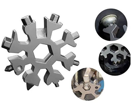 Kar Tanesi Çok Amaçlı Anahtarlık Açacak