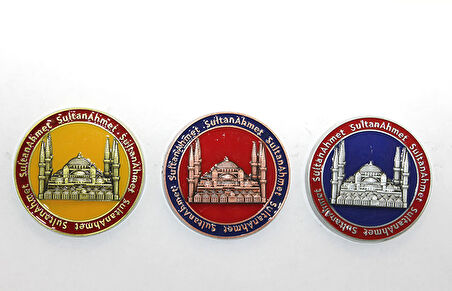 Yöresel Sultanahmet Magnet Yuvarlak Tasarım
