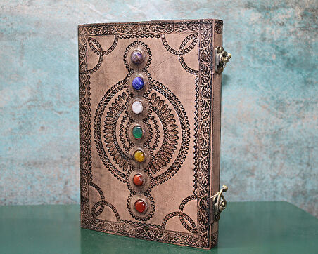 Taşlı Deri Defter Model 13