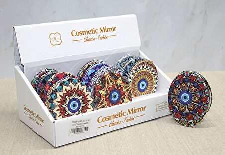 Taşlı El Aynası Oval İnce Model 5