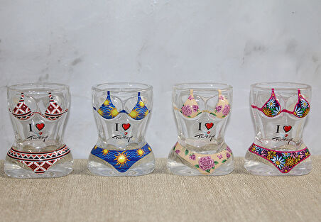 Vücut Tasarımı Cam Shot Bardak