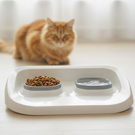 Mikopet Gri 2'Si 1 Arada Mama Ve Su Kabı