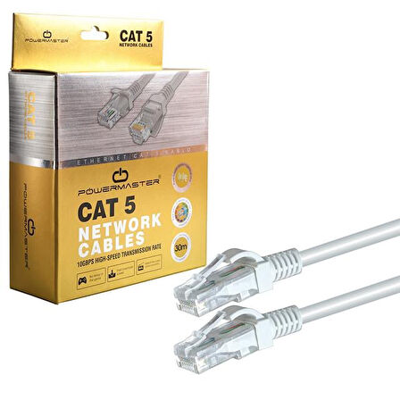 Cat5 30 Metre Rj45 Patch Ethernet İnternet Kablosu