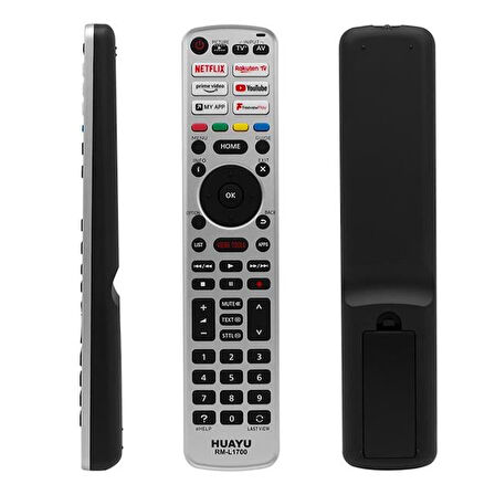 Huayu Rm-L1700 Netflix-Youtube-Prime Video-Rakuten Tuşlu Lcd-Led Tv Kumanda
