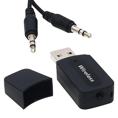 Pm-15152 Bluetooth Wireless To 3.5Mm Jack Audio Ses Mp3 Alıcı (Receiver Çevirici Adaptörü)