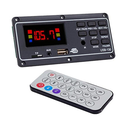 Magicvoice Mv-15949 Usb-Sd-Aux-Bluetooth Mikrofonlu Kumandalı Ekranlı Oto Teyp Çevirici Dijital Play
