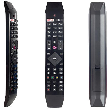 Netflix Mor Tuşlu Yeni Üstü Camlı Model Led Tv Kumanda