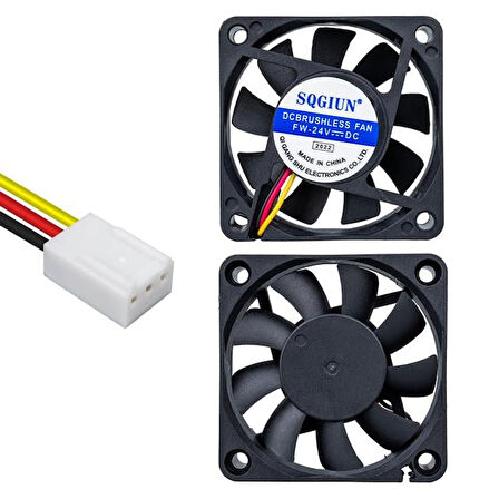 Ic-216A Fırçasız Dc Fan 60X60X15Mm 24 Volt 3 Pin (Seri 1)